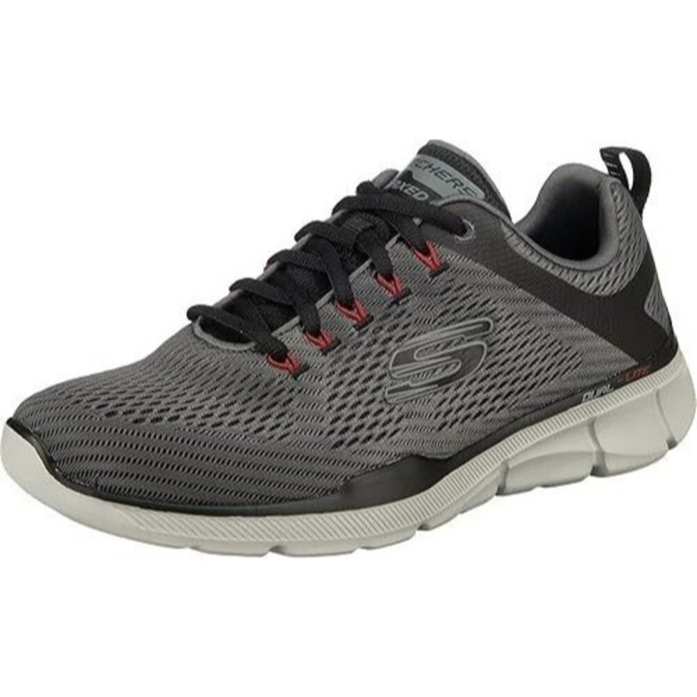 Skechers Equalizer 3.0 Running Shoes Mens Size 14 Charcoal Black Sneakers-52927
